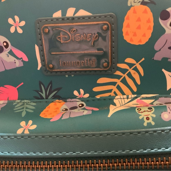 Disney Loungefly Teal LILO AND STITCH Stitch BACKPACK - Picture 2 of 12